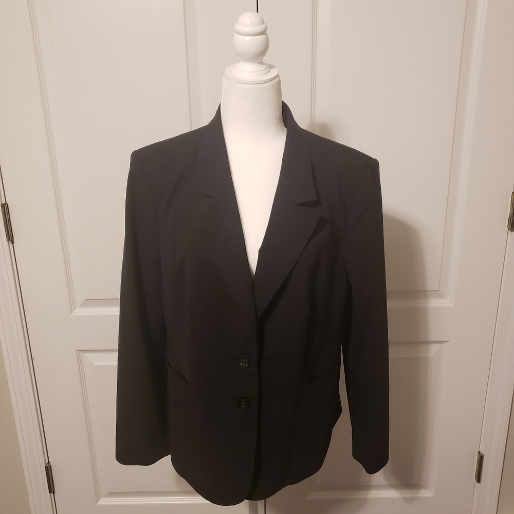 The limited travel collection black blazer.